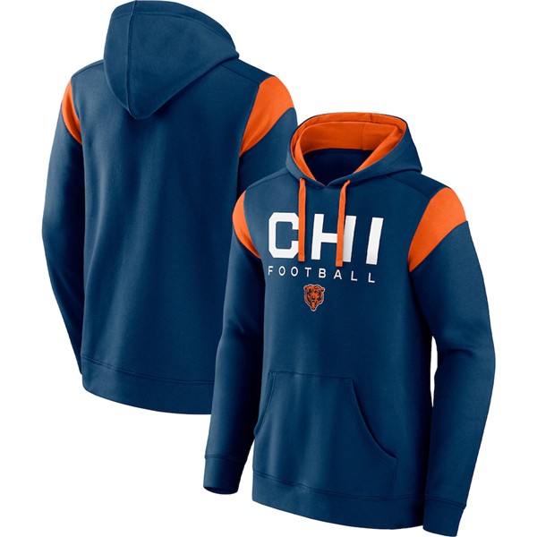 Men's Chicago Bears Navy Call The Shot Pullover Hoodie Men's Chicago Bears Navy Call The Shot Pullover Hoodie